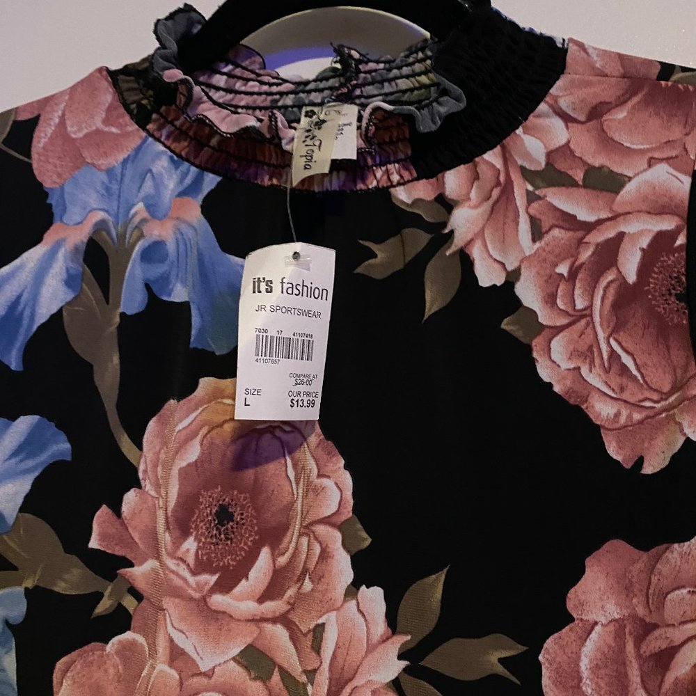 Sleeveless Floral Top